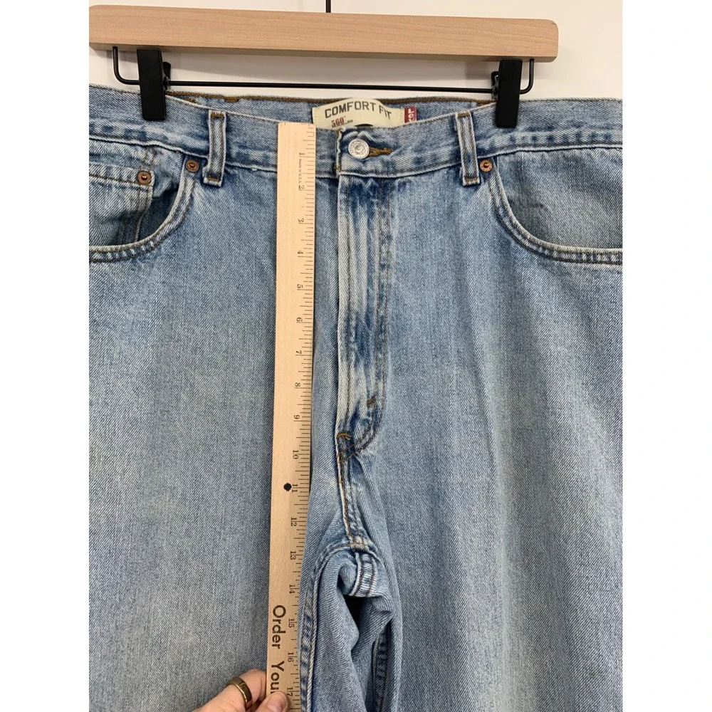 Vintage Levis 560 Jeans Mens 38x34 Blue Comfort Fit Relaxed Loose Tapered Denim